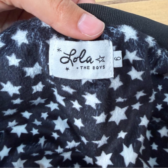 Lola + The Boys Shimmering Stardust Sequin Bomber – Girls Size 6 - Picture 5 of 7